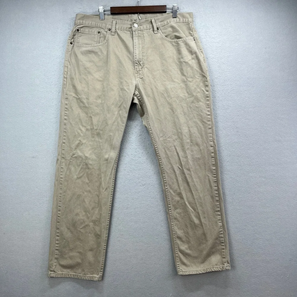 Levis 559 Relaxed Straight Pants Mens 38x30* Khaki Tan Twill Work Utility